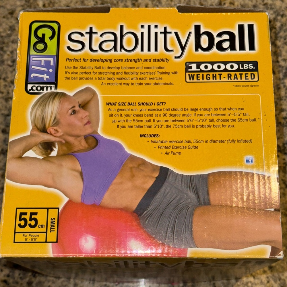 GoFit Stability Ball 55cm